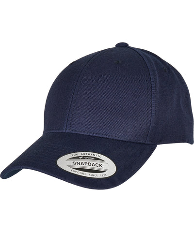 Gorra snapback premium con visera curva (6789M) | Azul Marino