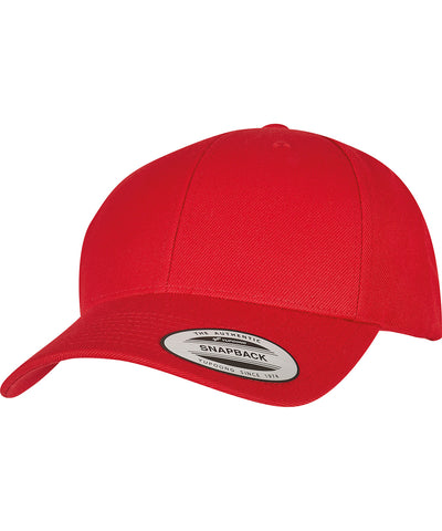 Gorra snapback premium con visera curva (6789M) | Rojo