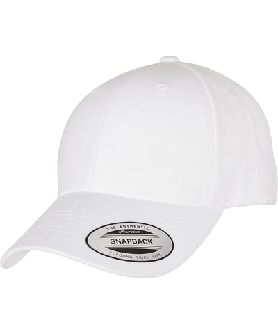 Gorra snapback premium con visera curva (6789M) | Blanco