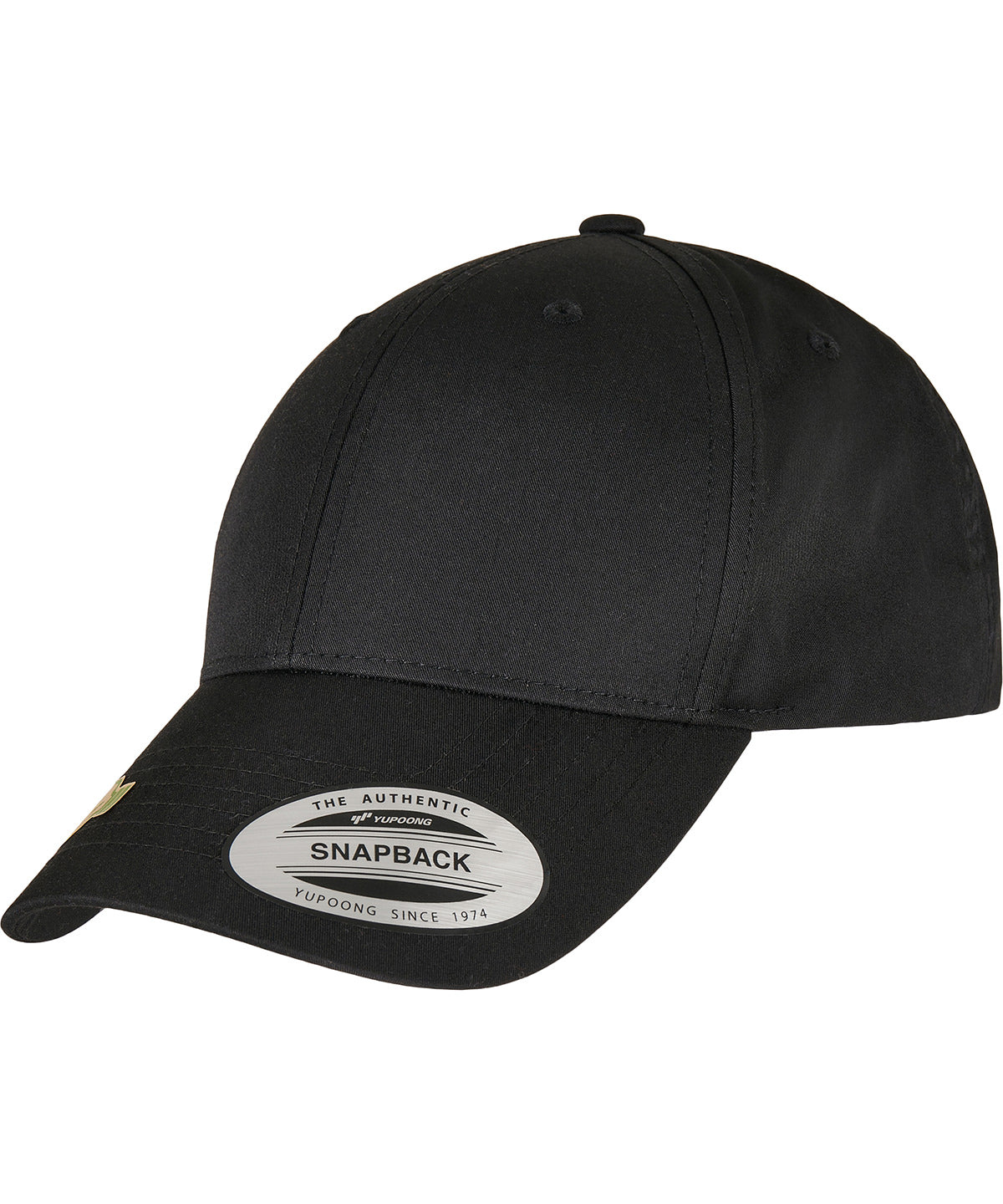 Snapback-Cap aus recyceltem Polyester-Twill (7706RS) | Schwarz