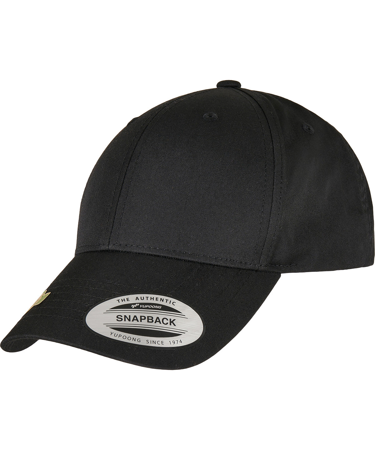 Snapback-Cap aus recyceltem Polyester-Twill (7706RS) | Schwarz