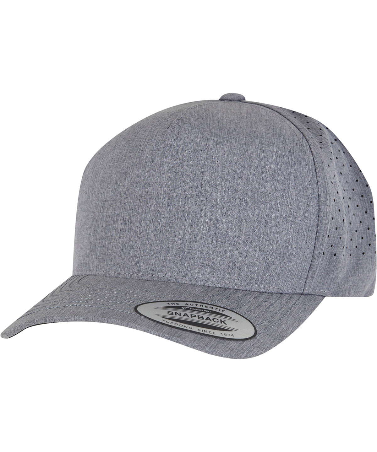 YP Classics® Gorra snapback de 5 paneles (5389AP) | Gris Jaspeado