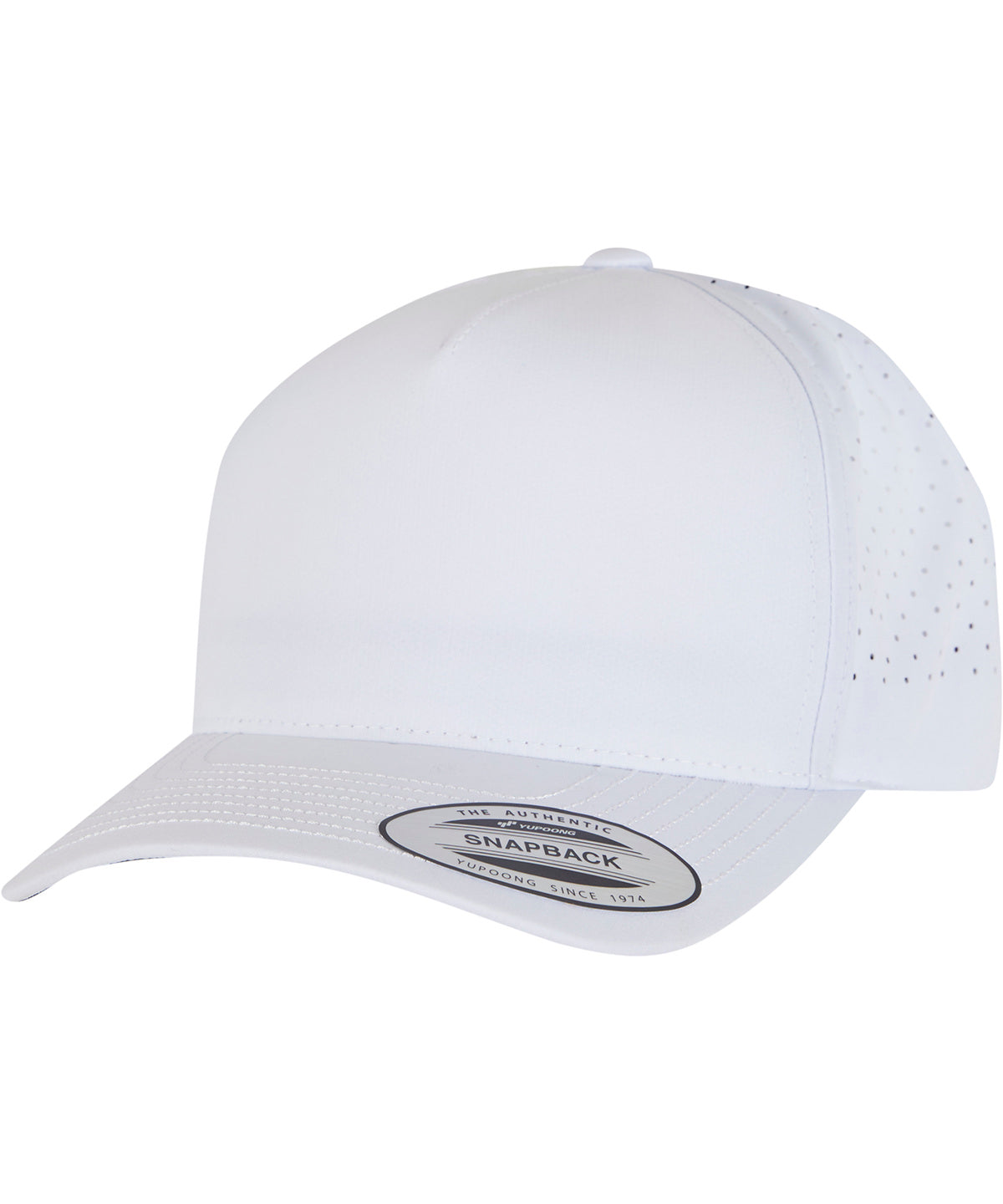 YP Classics® Gorra snapback de 5 paneles (5389AP) | Blanco