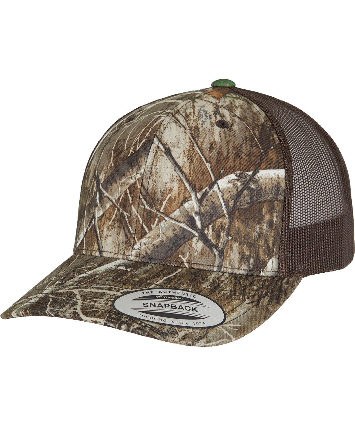 Gorra de camionero retro YP Classics® RealTree camuflaje (6606RC) | Borde